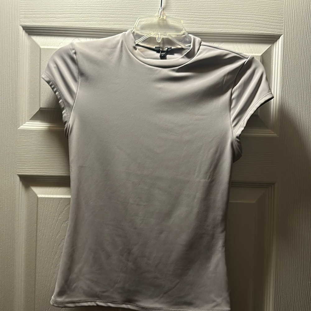 Light Grey bodycon shirt
